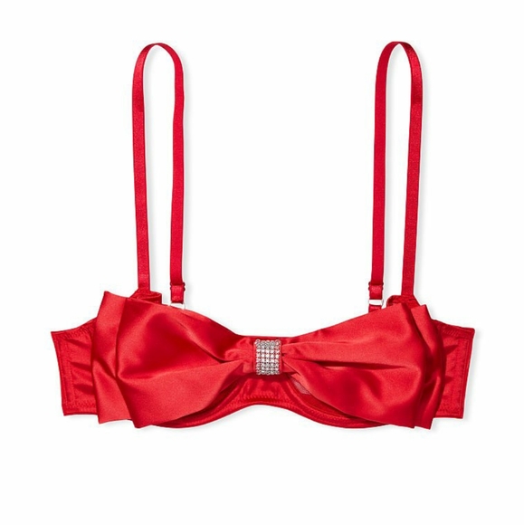 🆕️Victoria's Secret Dream Angels Wicked Unlined Bow Balconette Bra & Panty - Picture 5 of 16